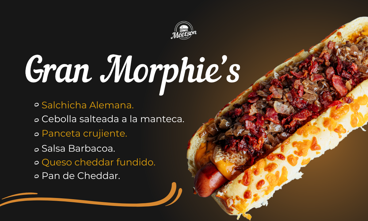 hotdog salchicha alemana gran morphies
